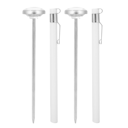 (White) 2pcs Kitchen Milk Thermometer Instant Read White