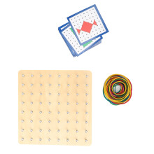(Nail Board) Nagelbrett Lernspielzeug Mathematik Unterrichtshilfe