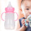 240ml Silikon-Babyflasche mit Griff und Strohhalm 5