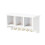 (White Wall Rack) 1:12 Puppenhaus Wandregal Mini-Möbel Weiß 2