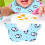 (1#) Bavaglione Bambino 360 Cotone Impermeabile 1# 5