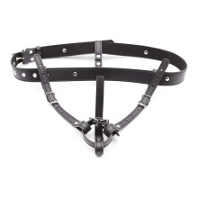 Sex Bondage Vibrator Holder Leather Strap-On Harness for Vibrator Chastity Belt BDSM Gear