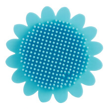 (Blue) Soft Food-Grade Silicone Baby Bath Brush Pink