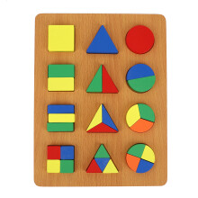 (Geometry Shape Cognition Board) Holzbrett mit geometrischen Formen zum Lernen