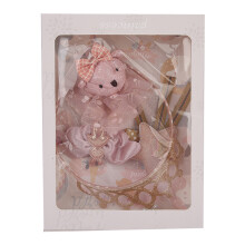 (Pink) Rosa Haarschmuck-Set mit Stirnband für Mädchen