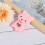 (Pink) Silikon-Baby-Zahnring Katze Blau 3