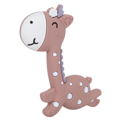 (Coffee) Silicone Baby Teether for Girls & Boys 1