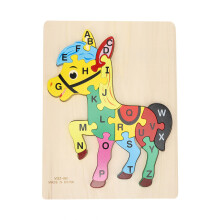(Horse) 26 Letters Animal Puzzle Toy Educational Jigsaw Gift Rabbit