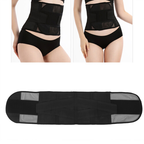 (Black XL) Postpartum Breathable Corset Belt Black XL 2
