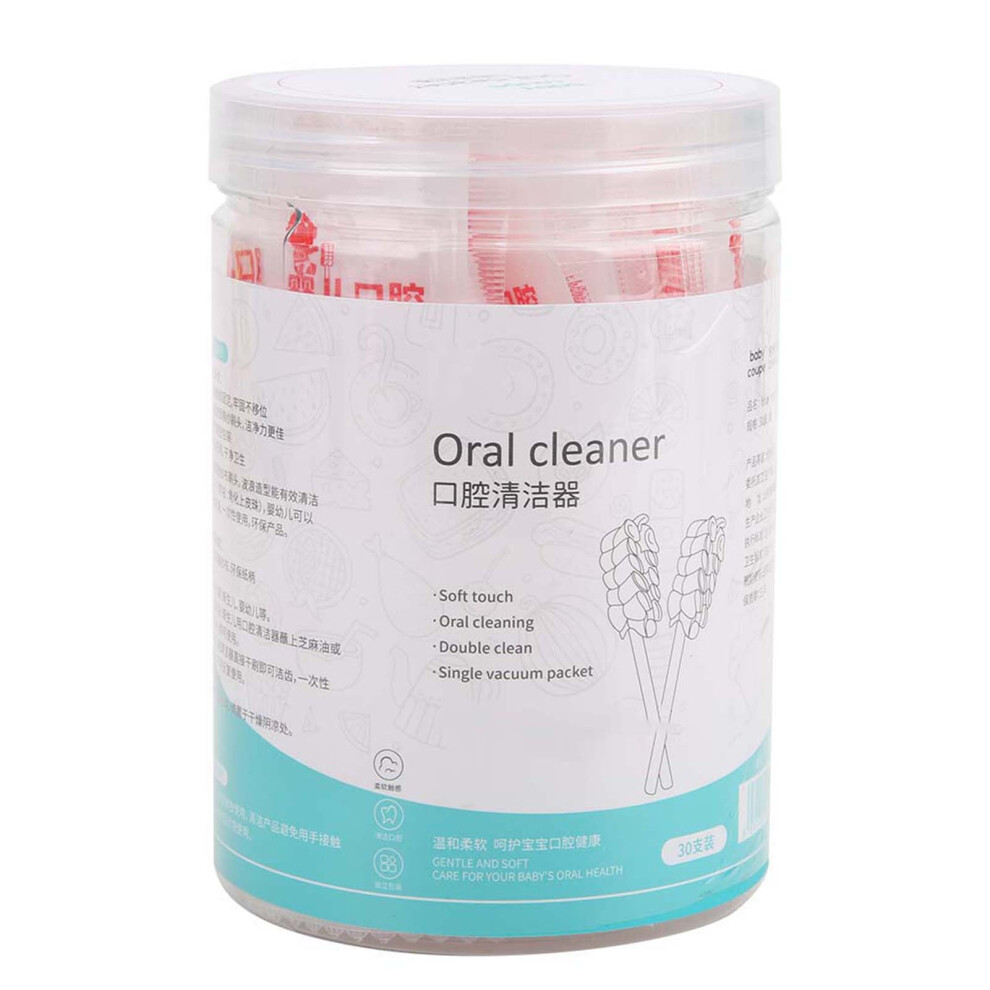 30pcs Infant Tongue Cleaner Tooth Brush Dental Care for 0-3 Years