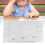 (Gray) Jigsaw Puzzle Mat Roll Storage Felt Playmat Blanket Gray 4