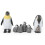 (King Penguins Set) Pinguïn Model Decoratie Set 2
