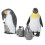 (King Penguins Set) Pinguïn Model Decoratie Set 3