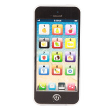 (Black) Spielzeugtelefon für Kinder mit Musik und Licht, Schwarz