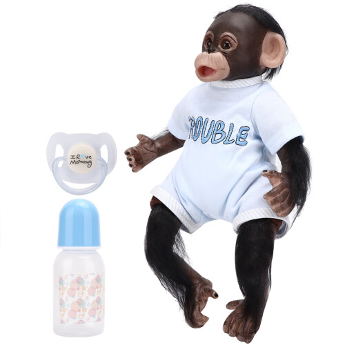 (Blue) 40cm Monkey Orangutan Simulation Doll Toy 1