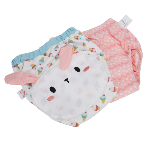 (Bunny 110) Learning Pants Cartoon Patch Cloth Diapers 2pcs/Set Bunny 110 1