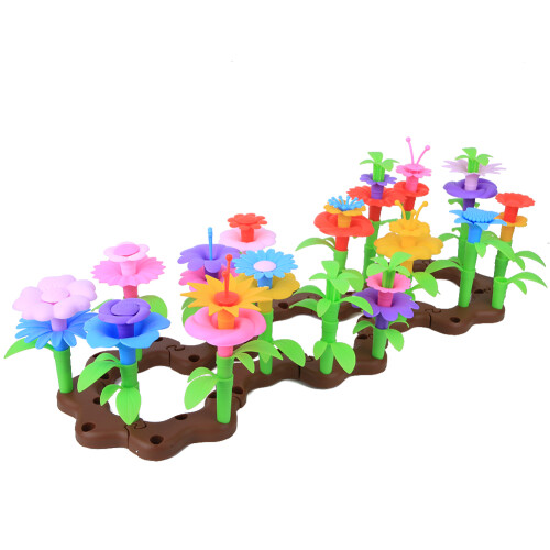 (104Pcs) 104Pcs DIY Mini Garden Flower Blocks 2