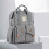 (Gray L) Zaino Mamma Impermeabile Grigio L 5