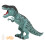 (Blue) Electric Dinosaur Music Light Walking Toy Brown 1