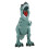 (Blue) Electric Dinosaur Music Light Walking Toy Brown 3