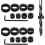 16 Pcs 3-16mm Depth Stop Adjustable Carbon Steel Depth Stop Locator Ring Depth Stop Collars Depth Stop with 2 Hex Key for All Drill Bits, 1