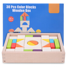 30-teiliges Holz-Bausteine Set Pädagogisches Spielzeug