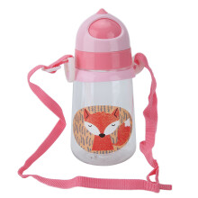 (Rose Red 350ml) Trinkbecher für Babys mit Strohhalm 350ml