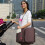 (Brown) Multifunctionele opvouwbaar kinderbed rode tas 2