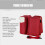 (Red) Multifunctionele opvouwbaar kinderbed rode tas 3