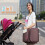 (Brown) Multifunctionele opvouwbaar kinderbed rode tas 4