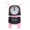 Bureau Cartoon Hond Wekker Roze 1