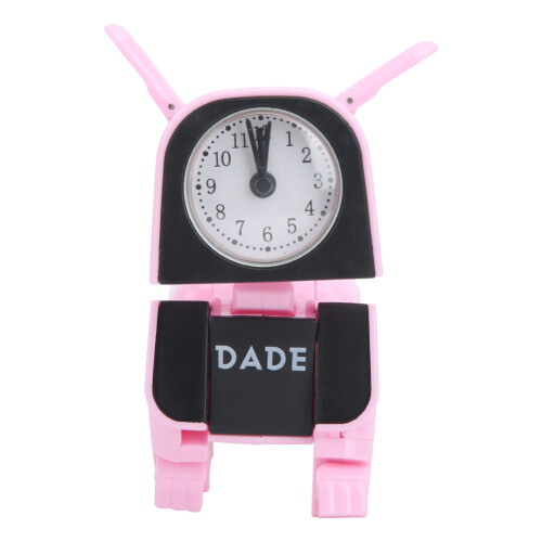 Bureau Cartoon Hond Wekker Roze
