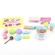 (Dessert Cash Register Set) Kinder-Mini-Einkaufswagen-Plastik-Spielzeug