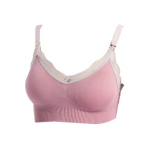 (Pink XL) Bügelfreier Still-BH mit Schnalle rosa XL