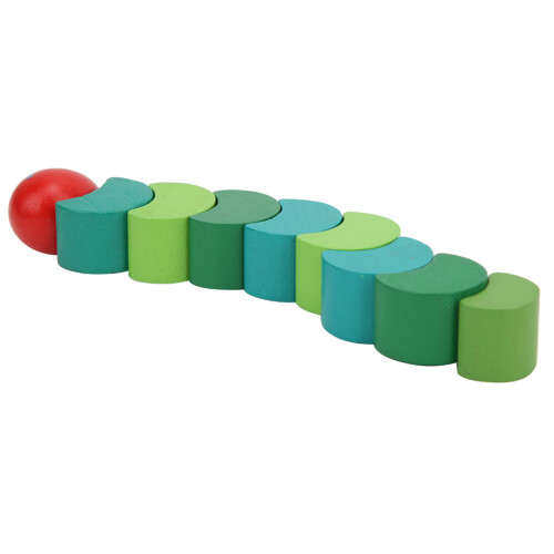 5 Pezzi Verme Legno Caterpillar 2