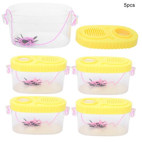 5x Kinderen Insecten Viewer Vergrootglas Bug Box Speelgoed 2