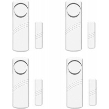 4-Piece Door and Window Alarm Set, Magnetic Burglar Alarm Sensor, Siren for Child Safety, for Home Security, Office Protection