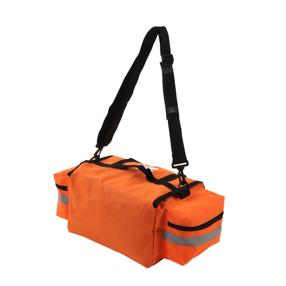 Orange Portable Trauma Bag 45X30x19cm, 600D Oxford Medical Organizer