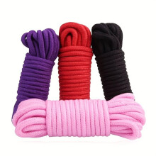 BDSM Bondage Rope Set, 5M Long, Soft-Touch Rope, 4 Colour Options Including Purple, Erotic Lingerie Accessory