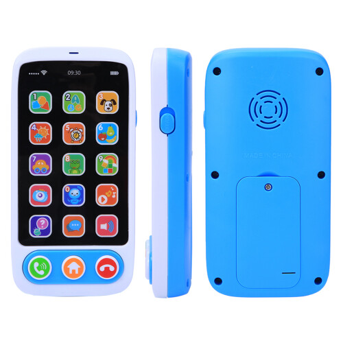 (Blue) Smart Phone Music Light Toy Educational Kids Gift 2