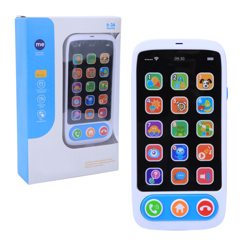 (Blue) Smart Phone Music Light Toy Educational Kids Gift 1