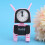 Bureau Cartoon Hond Wekker Roze 4