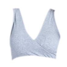 (Light Gray L) Pregnant Women Vest Style Nursing Bra Light Gray L