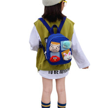 (Blue) Verstellbarer Baby-Rucksack mit Cartoon-Tieren, Blau