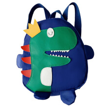 (Dark Blue) Dino-Schulrucksack mit verstellbaren Trägern Dunkelblau