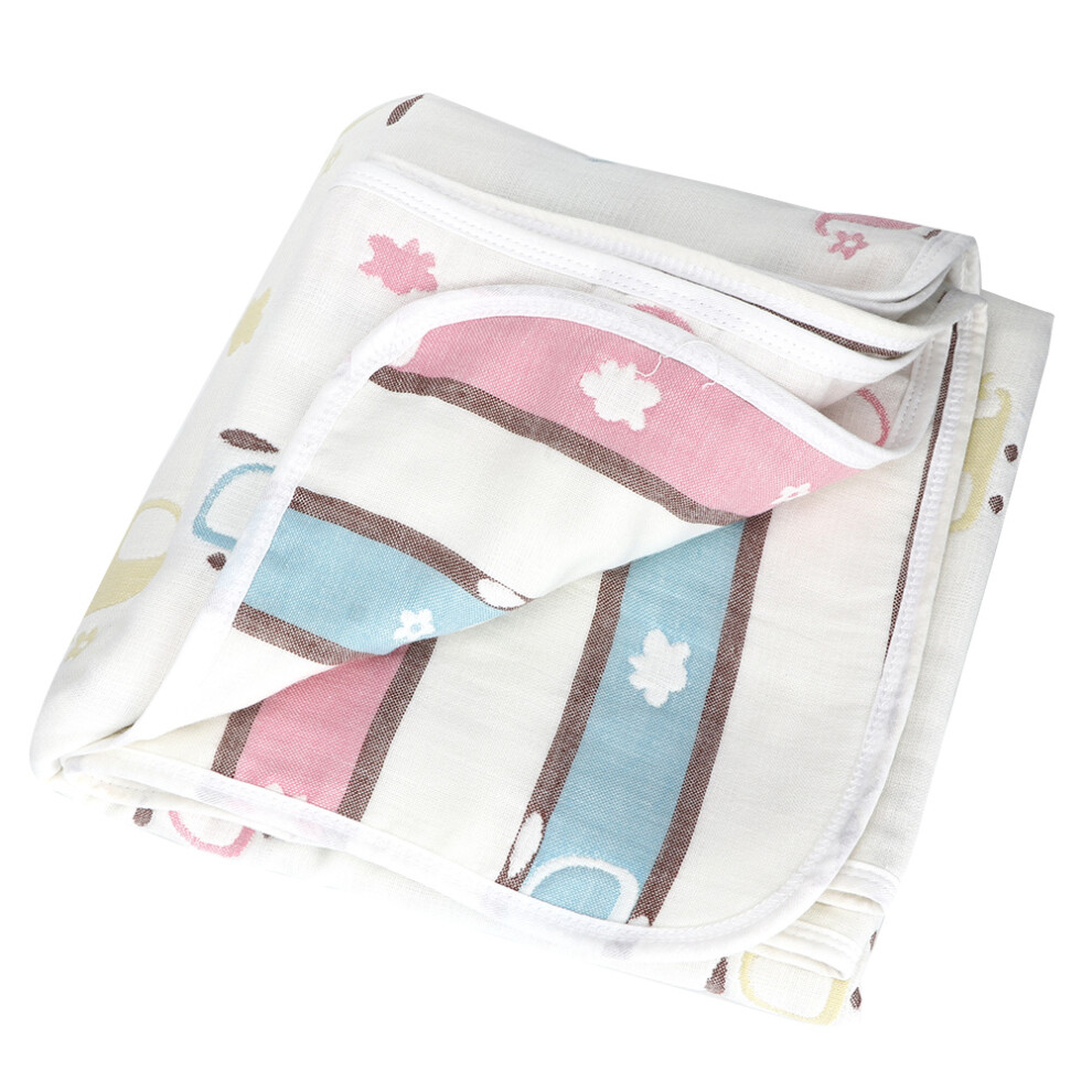 (Type B 110 x 110cm) Cotton Infant Newborn Blanket Baby Bath Towel Swaddle Wrap 110x110cm