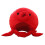 Red Hat Comfortable Plush Cute Appearance Warm Hat for Party 2