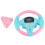 Volante Musicale Educativo Auto per Bambini Rosa Blu 1