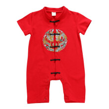 (Type A 66) Chinesisches Baby-Strampler aus Baumwolle, bestickt