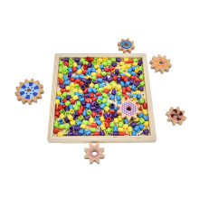 Holz-Pilz-Peg-Puzzle für Kinder